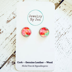 Stud Earrings: Spring Splash