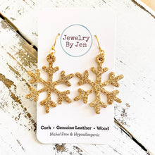 Load image into Gallery viewer, Snowflake: Fine Gold Glitter