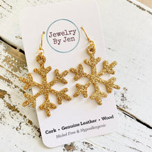 Load image into Gallery viewer, Snowflake: Fine Gold Glitter