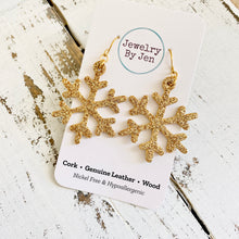 Load image into Gallery viewer, Snowflake: Fine Gold Glitter