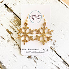 Load image into Gallery viewer, Snowflake: Fine Gold Glitter