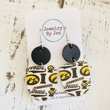 Load image into Gallery viewer, Iowa Hawkeyes Collage Boho Dangle Earrings