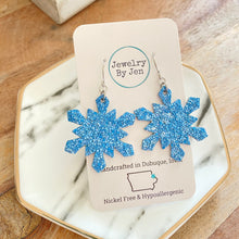 Load image into Gallery viewer, Snowflake: Carolina Blue Glitter