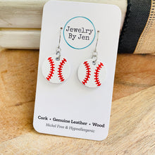 Load image into Gallery viewer, Baseball Earrings: Small