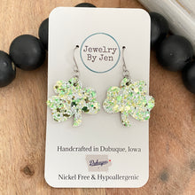 Load image into Gallery viewer, Shamrock (Small): Spearmint Glitter